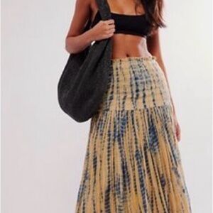 Free People One Arabella Tie-Dye Maxi Skirt NWT